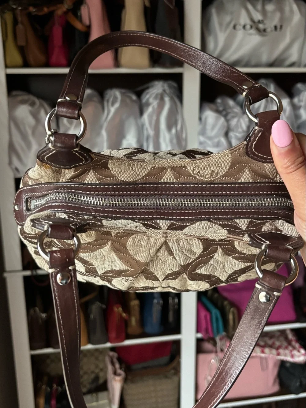 🤎COACH Gramercy Op Art Bag & Wallet🤎